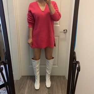 Halogen V neck pullover. Xs/S